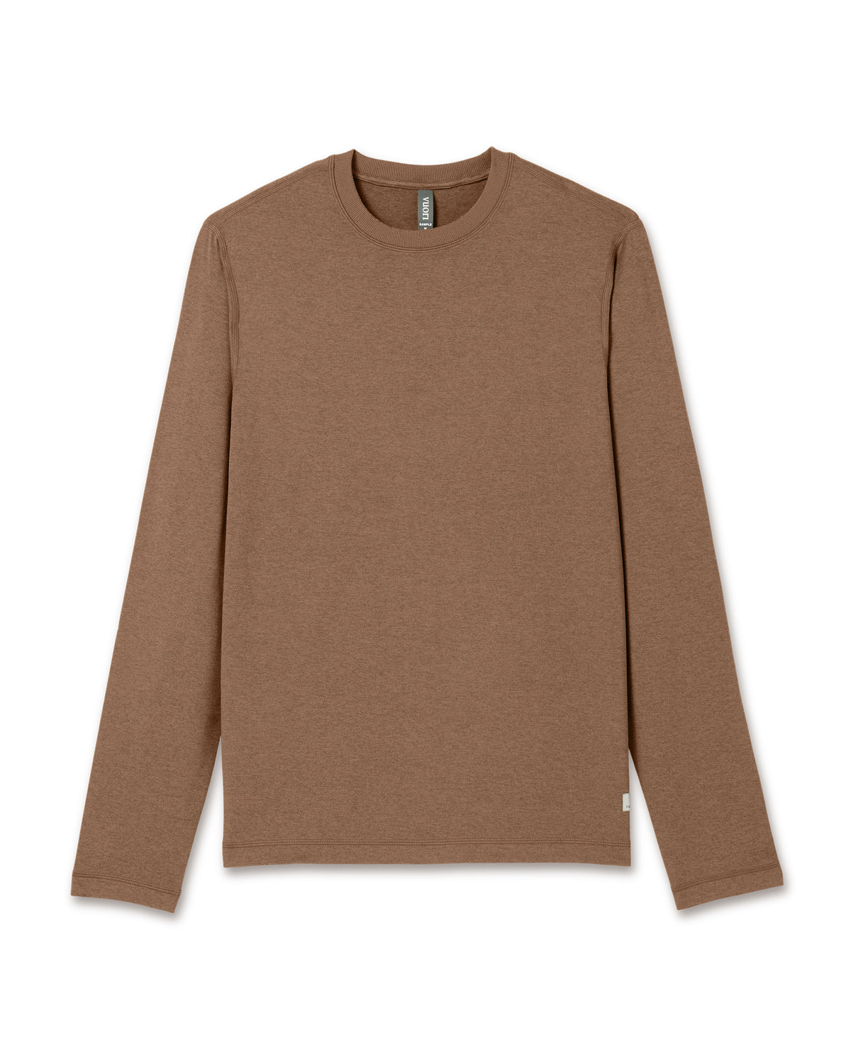 Long Sleeve Ponto Performance Tee Pecan Heather - Image 4