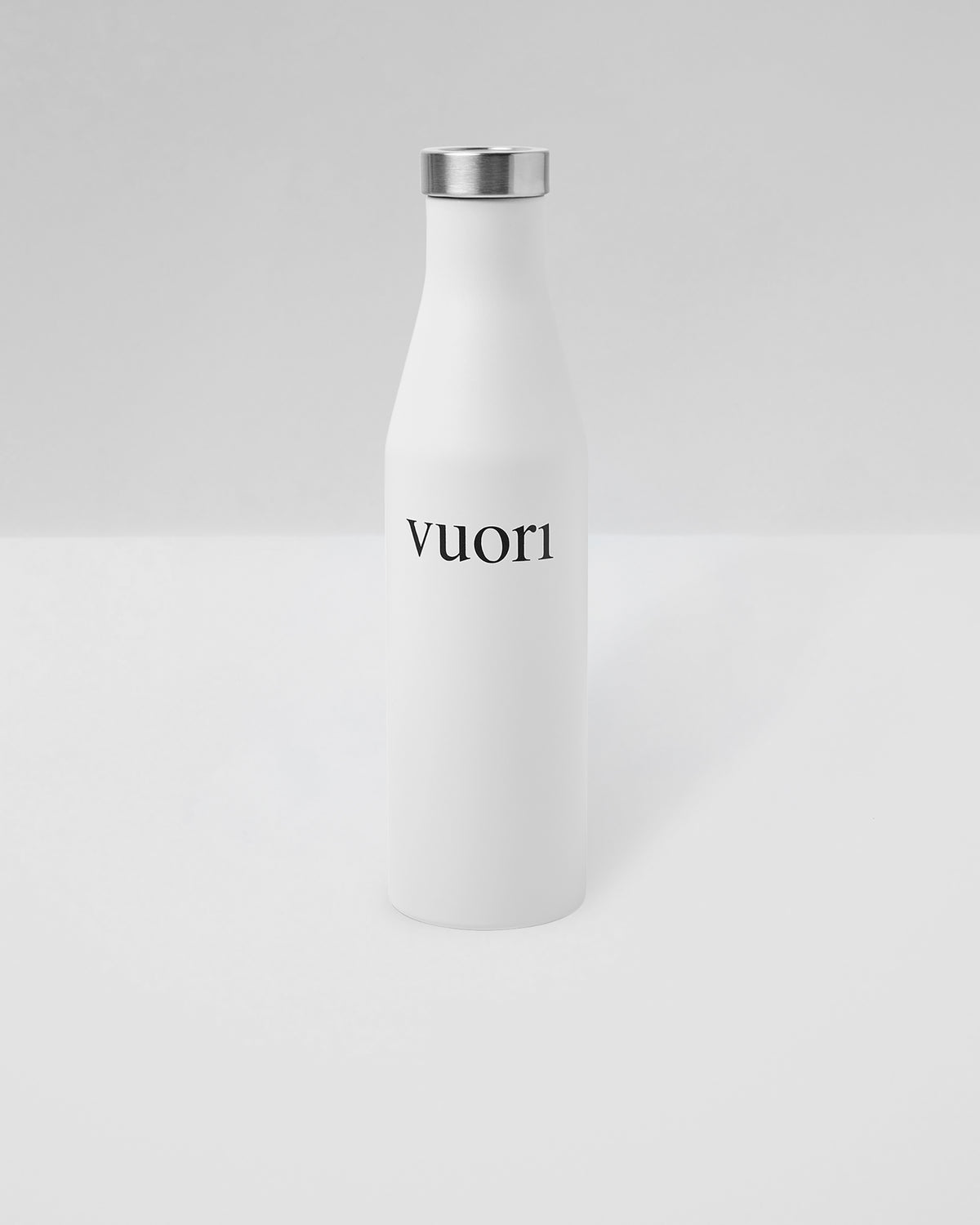 S6 Wordmark Mizu Water Bottle White Insulated Bottle