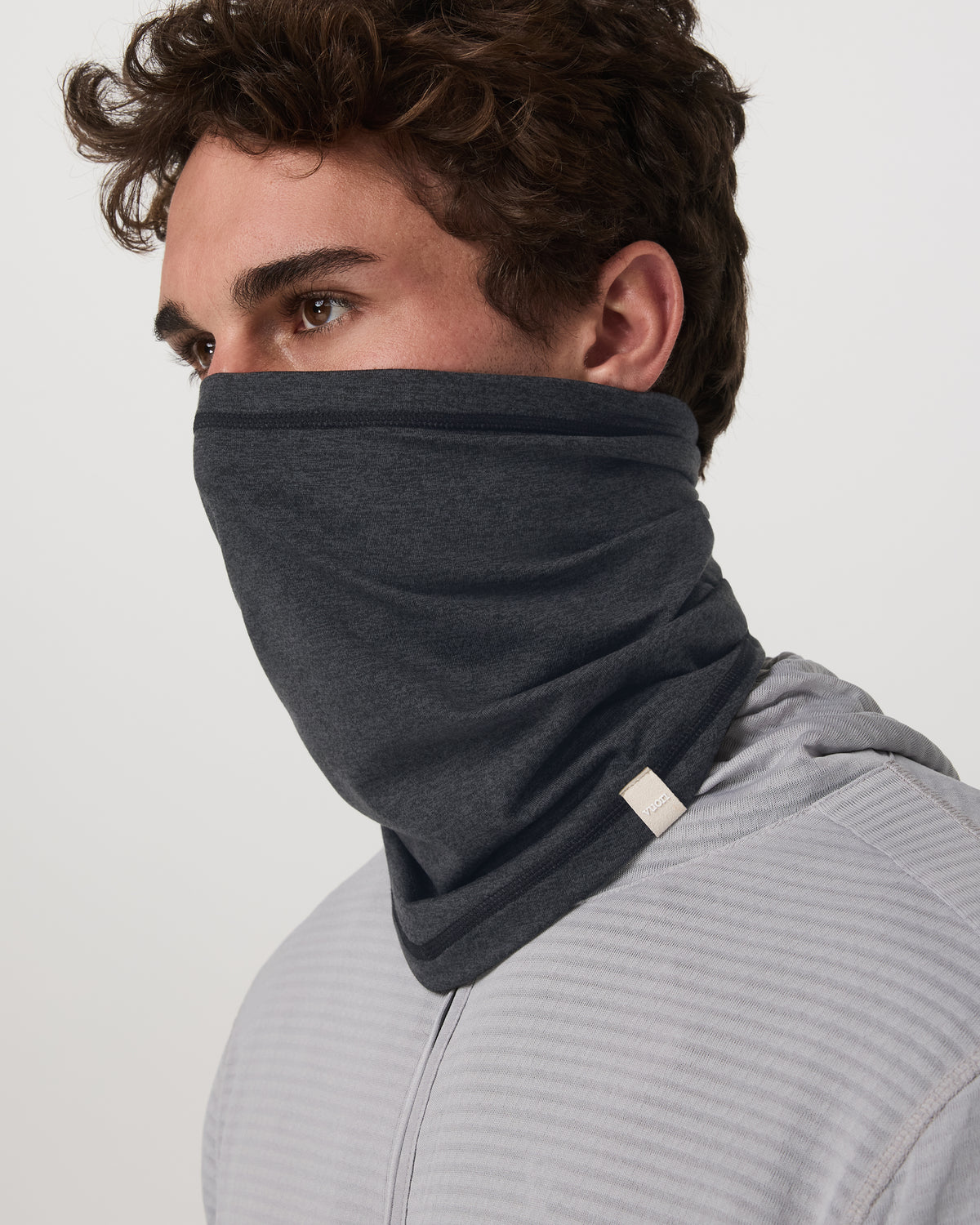 DreamKnit Neck Gaiter Charcoal Heather Gaiter - Image 2