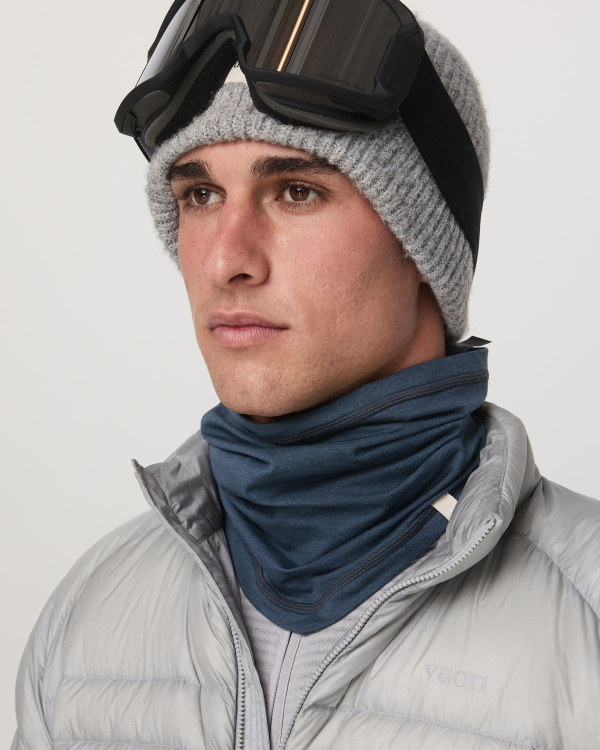 DreamKnit Neck Gaiter Azure Heather Gaiter - Image 2
