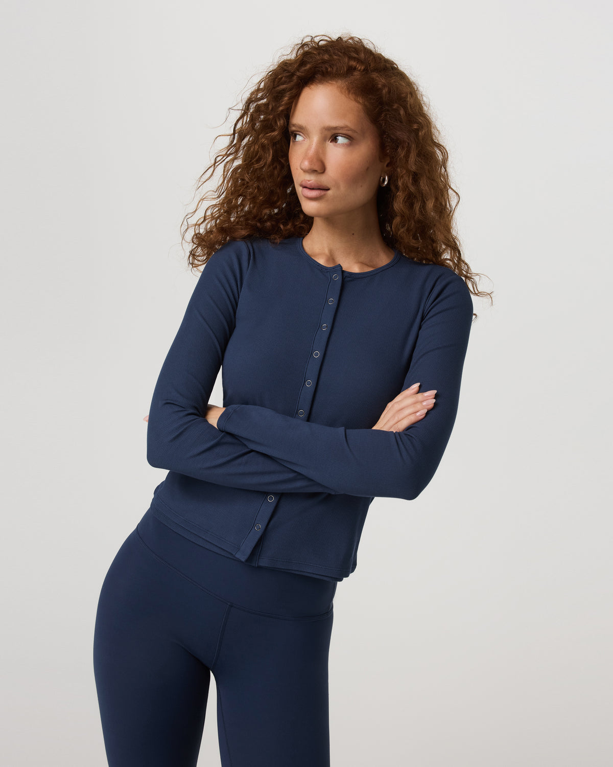 Long Sleeve Pose Twin Cardigan Women's Blue Coast Top