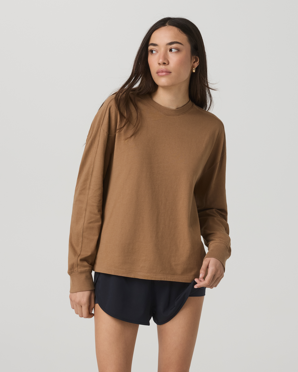 Long Sleeve Heavyweight Cotton Tee Women's Acorn Shirt